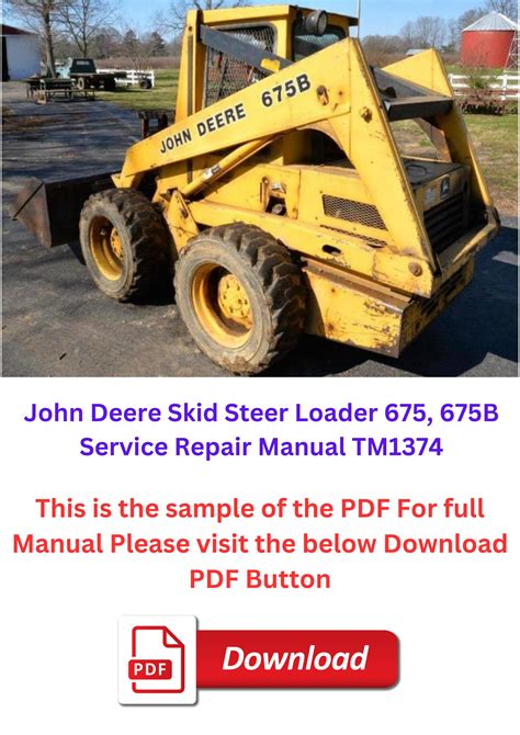 chain broke on my 675 john deere skid steer|john deere 675b repair.